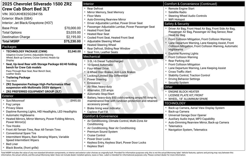 2025 Chevrolet Silverado 1500 ZR2 4X4 Crew Cab Short Box's photo
