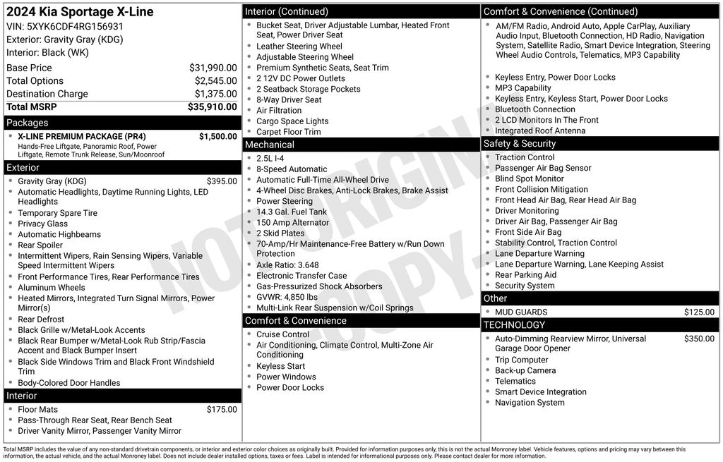 2024 Kia Sportage 2.5 X-Line AT AWD's photo