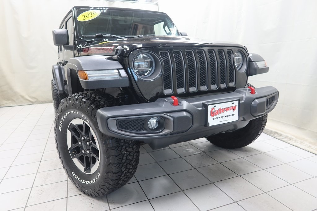 Used 2020 Jeep Wrangler Unlimited Rubicon with VIN 1C4HJXFNXLW135080 for sale in Fargo, ND