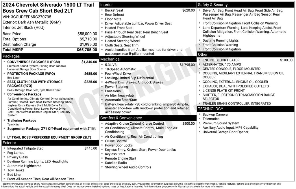 2024 Chevrolet Silverado 1500 LT Trail Boss 4X4 Crew Cab Short Box's photo