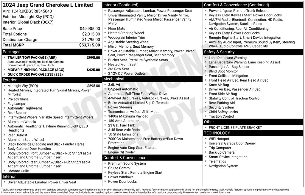2024 Jeep Grand Cherokee L Limited 4x4's photo