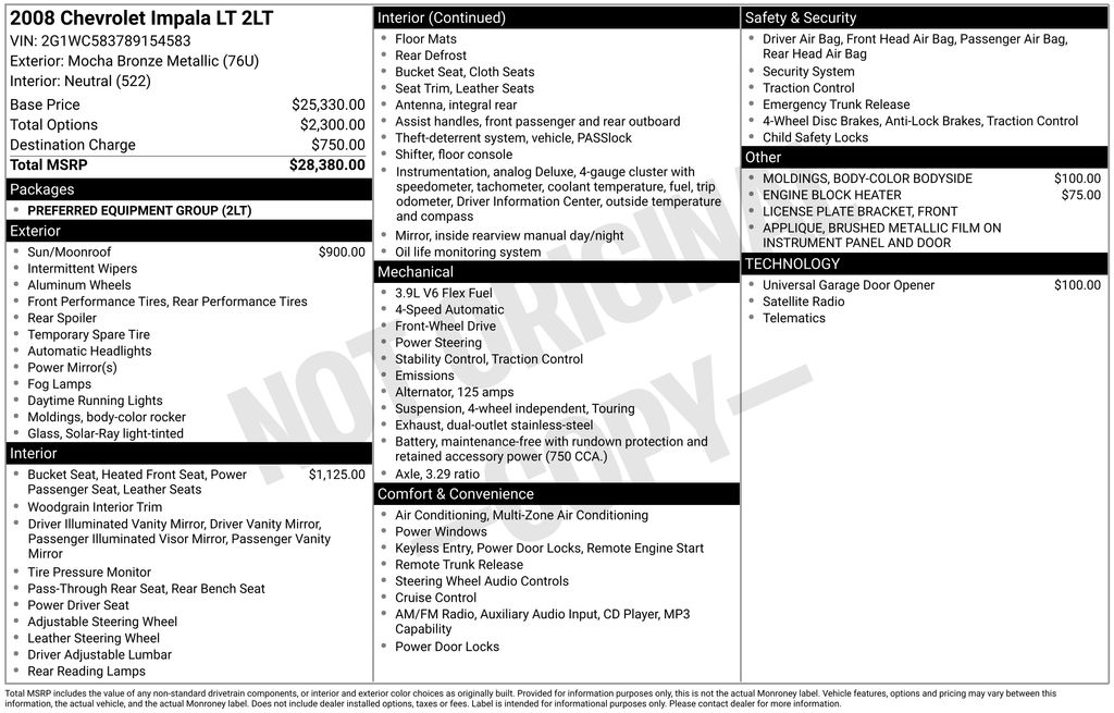 2008 Chevrolet Impala 2LT's photo