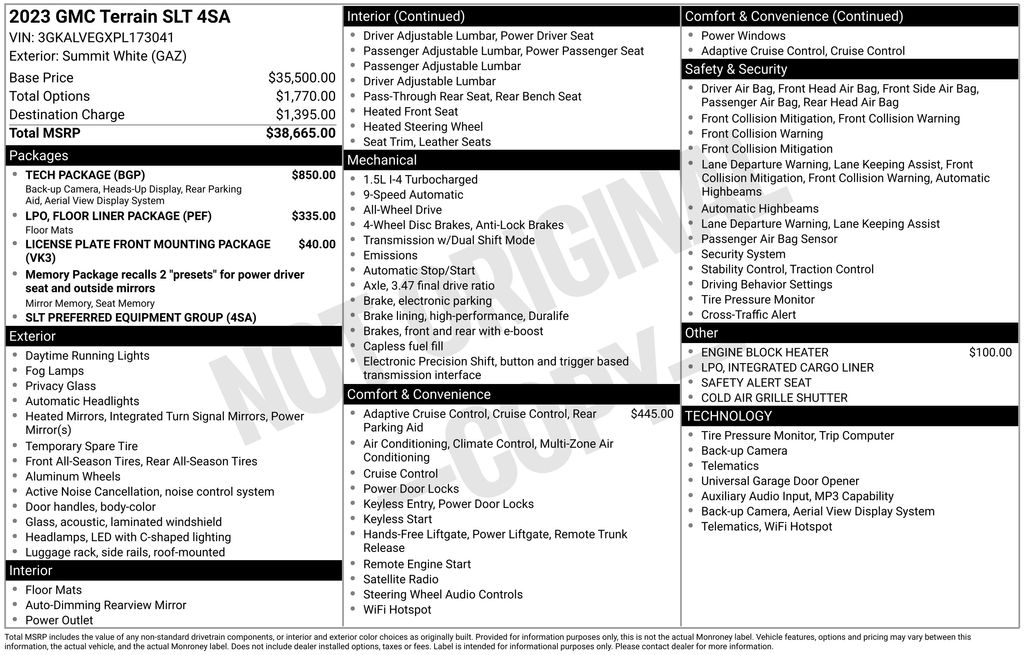2023 GMC Terrain SLT AWD's photo