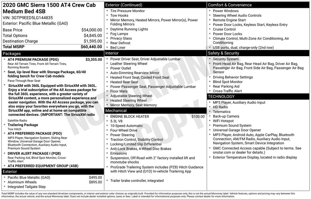 2020 GMC Sierra 1500 AT4 - Photo 6