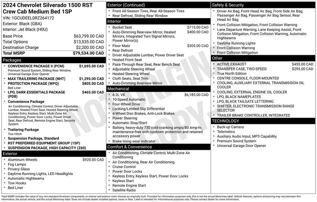 Used 2024 Chevrolet Silverado 1500 RST Truck Crew Cab