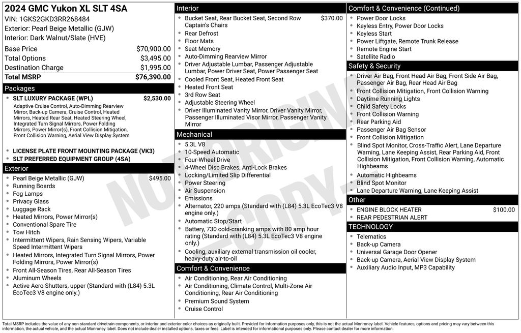 2024 GMC Yukon 4WD SLT's photo