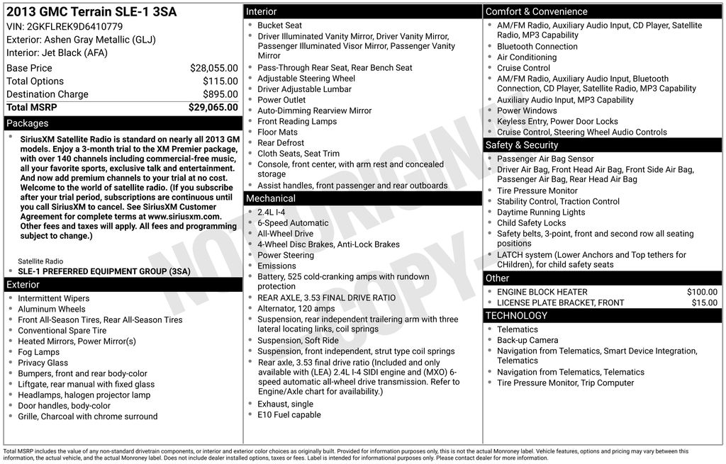 2013 GMC Terrain AWD SLE-1's photo