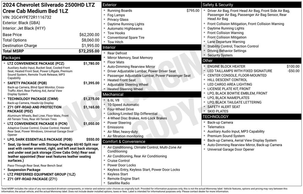 Used 2024 Chevrolet Silverado 2500 HD LTZ Truck Crew Cab