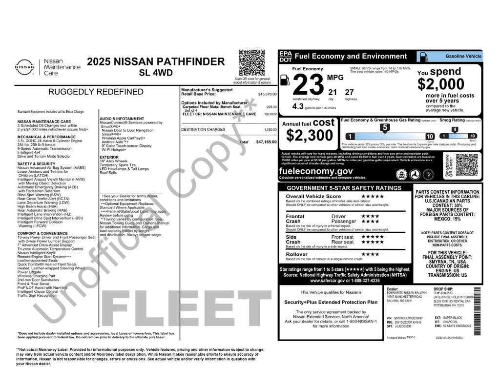 Used 2025 Nissan Pathfinder SL SUV