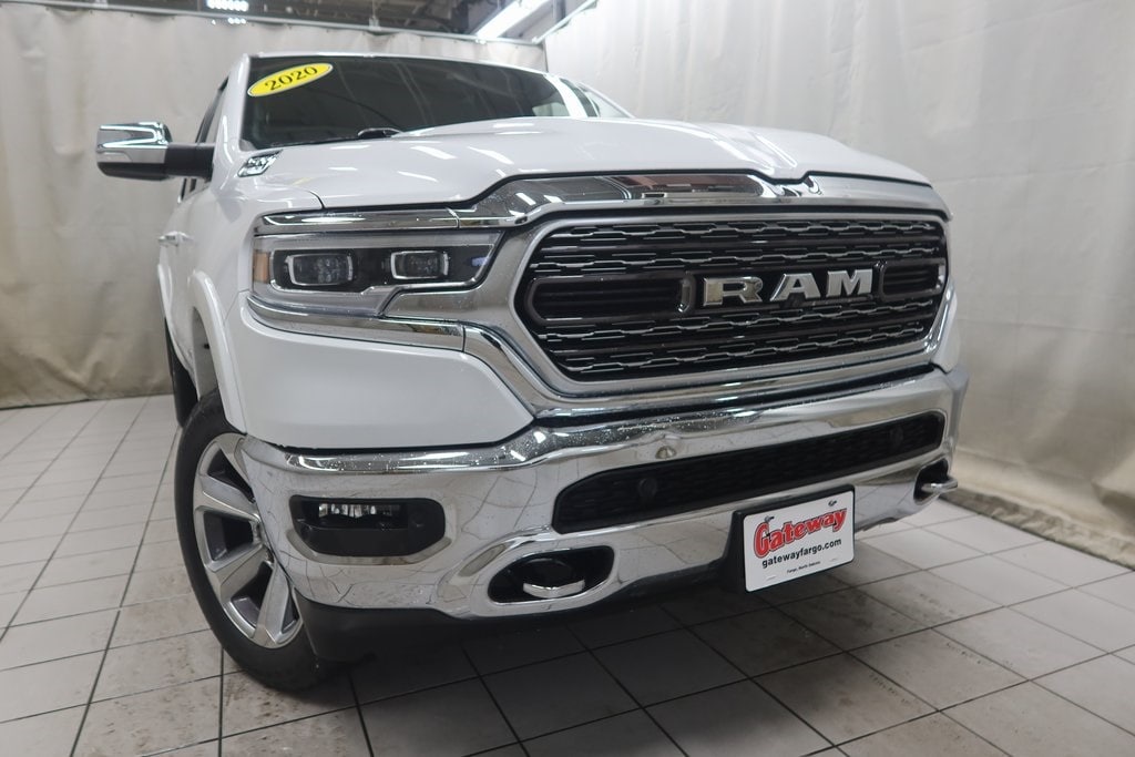 Used 2020 RAM Ram 1500 Pickup Limited with VIN 1C6SRFHT6LN196220 for sale in Fargo, ND