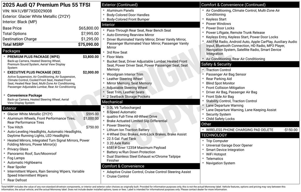 2025 Audi Q7 55 Premium Plus quattro Tiptronic's photo