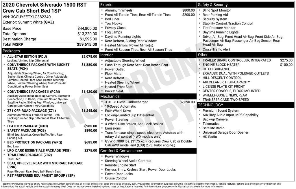 2020 Chevrolet Silverado 1500 RST 4X4 Crew Cab Short Box's photo