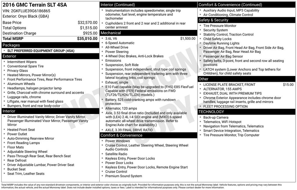 2016 GMC Terrain AWD SLT's photo