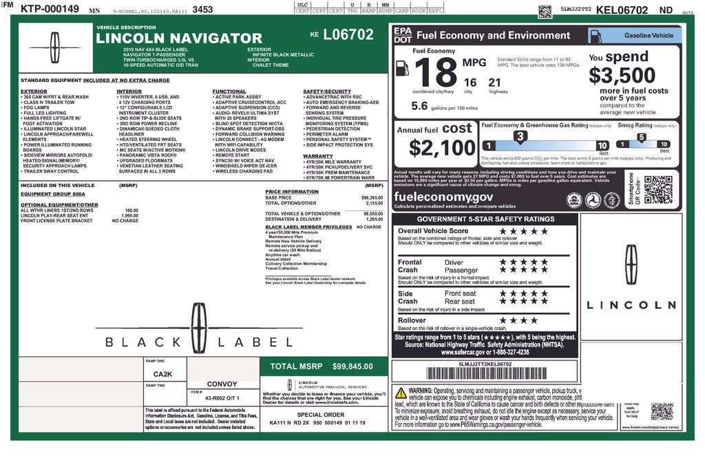 2019 Lincoln Navigator Black Label - Photo 6