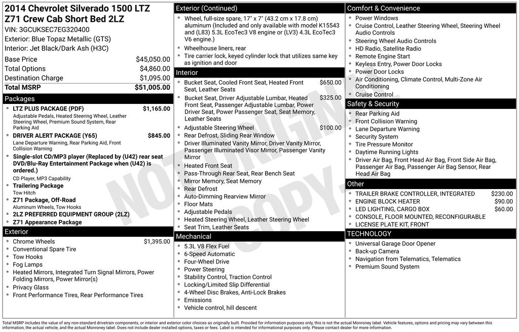 2014 Chevrolet Silverado 1500 LTZ 4X4 Crew Cab Short Box's photo