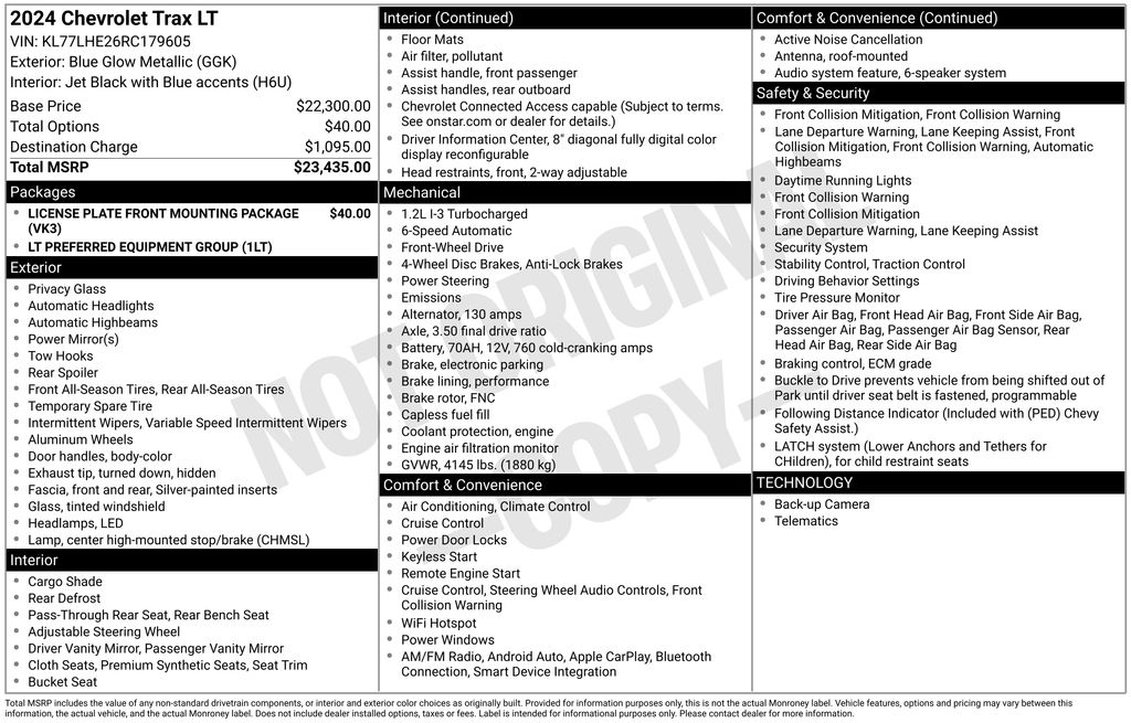 2024 Chevrolet Trax LT's photo