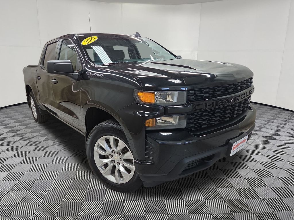 Used 2021 Chevrolet Silverado 1500 Custom Truck Crew Cab
