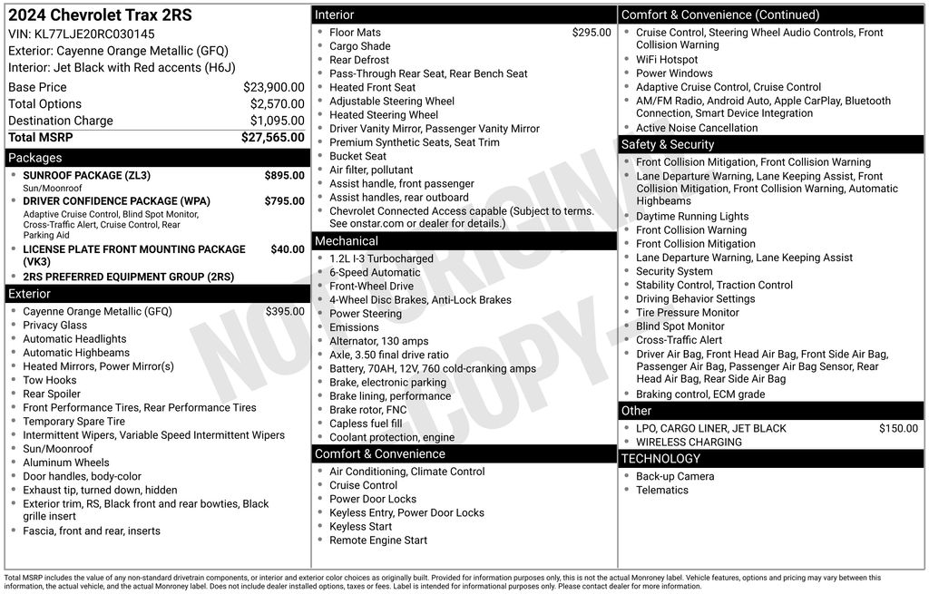 2024 Chevrolet Trax RS - Photo 1