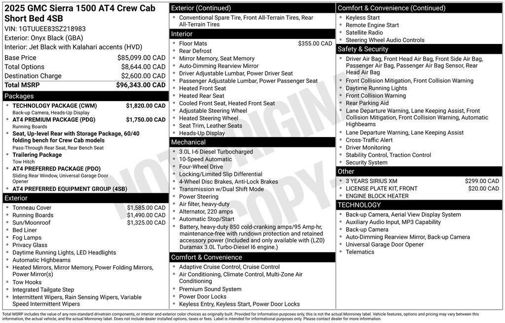 2025 GMC Sierra AT4 4WD Crew Cab Short Box's photo