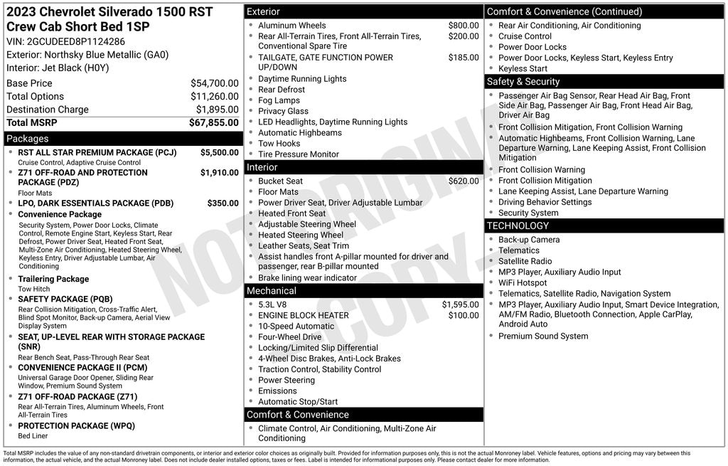 Used 2023 Chevrolet Silverado 1500 RST Truck Crew Cab