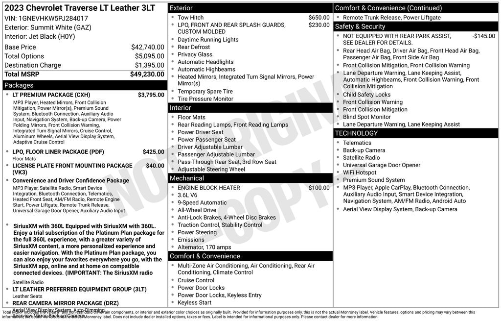 Used 2023 Chevrolet Traverse LT Leather SUV
