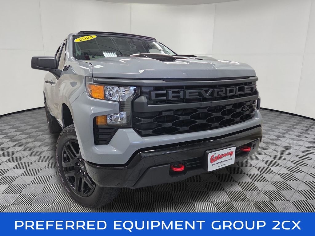 Used 2024 Chevrolet Silverado 1500 Custom Trail Boss Truck Crew Cab