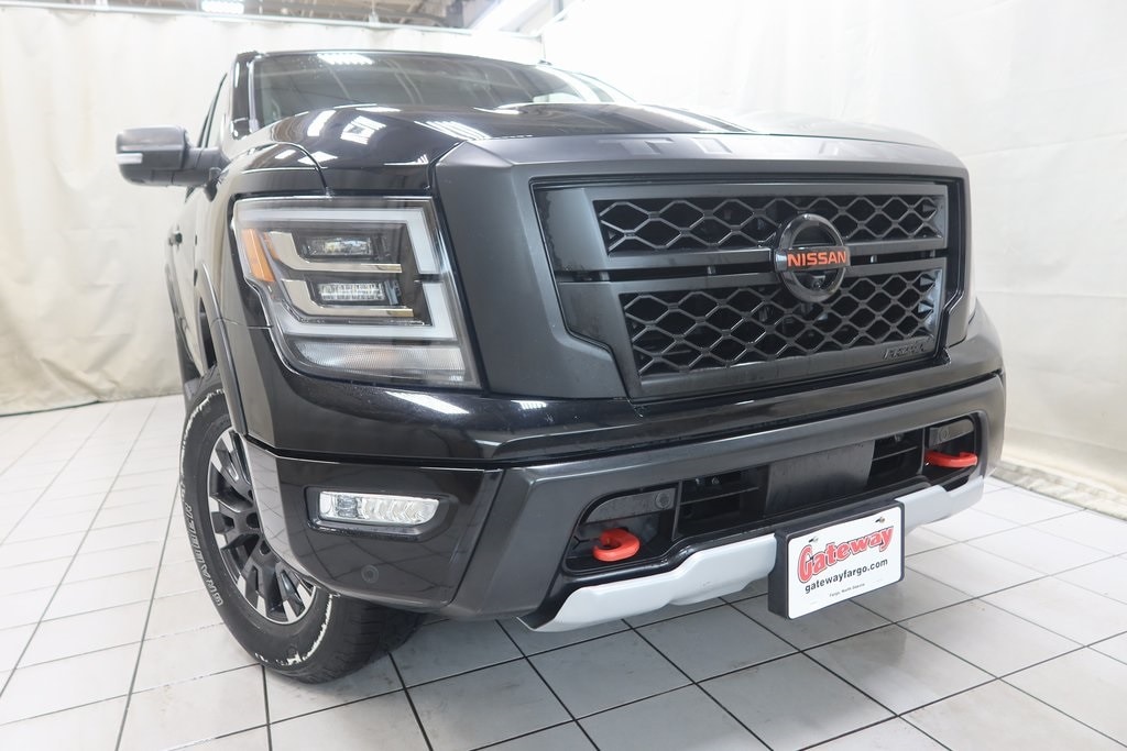 Used 2021 Nissan Titan PRO-4X with VIN 1N6AA1ED4MN524843 for sale in Fargo, ND