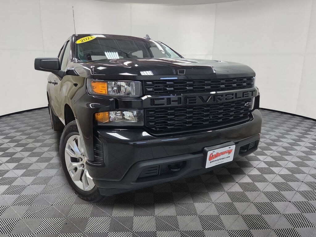 Used 2021 Chevrolet Silverado 1500 Custom Truck Crew Cab