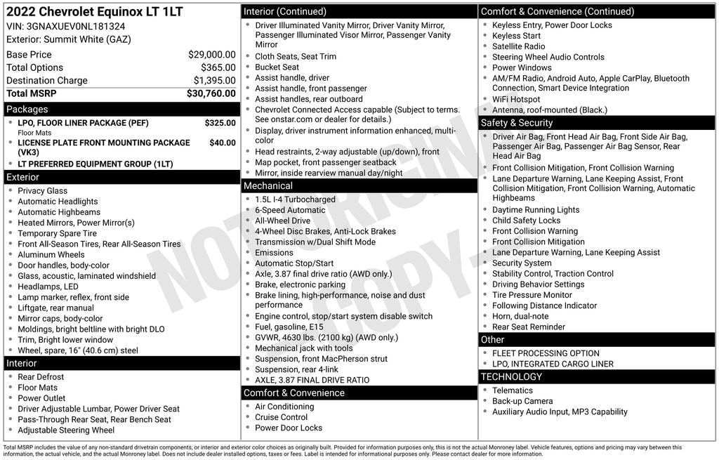 Used 2022 Chevrolet Equinox LT SUV