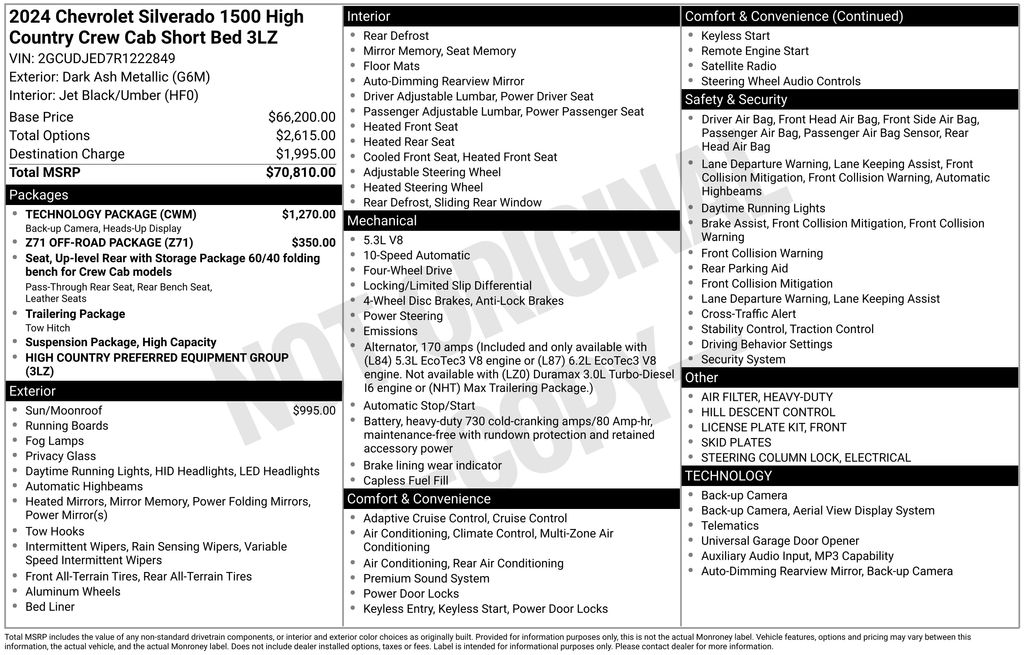 2024 Chevrolet Silverado 1500 High Country 4X4 Crew Cab Short Box's photo
