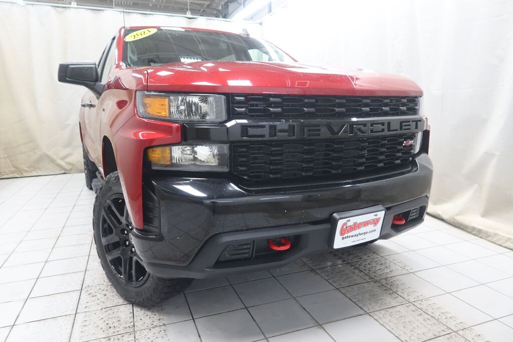 Used 2021 Chevrolet Silverado 1500 Custom Trail Boss Truck Crew Cab