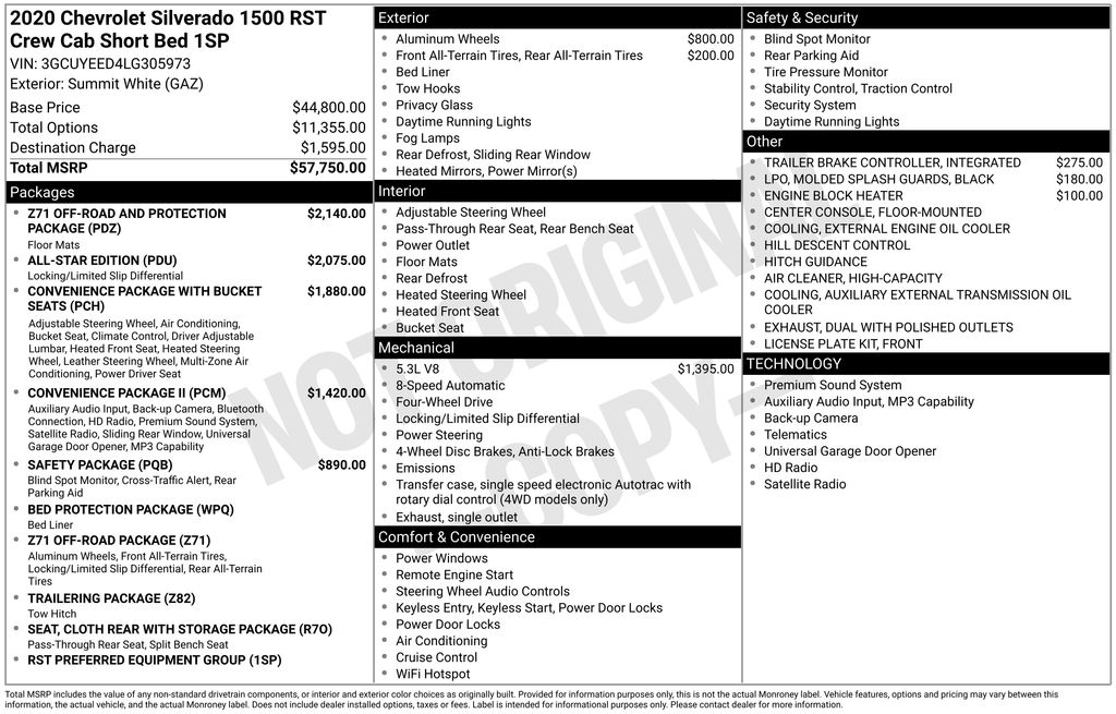 2020 Chevrolet Silverado 1500 RST 4X4 Crew Cab Short Box's photo