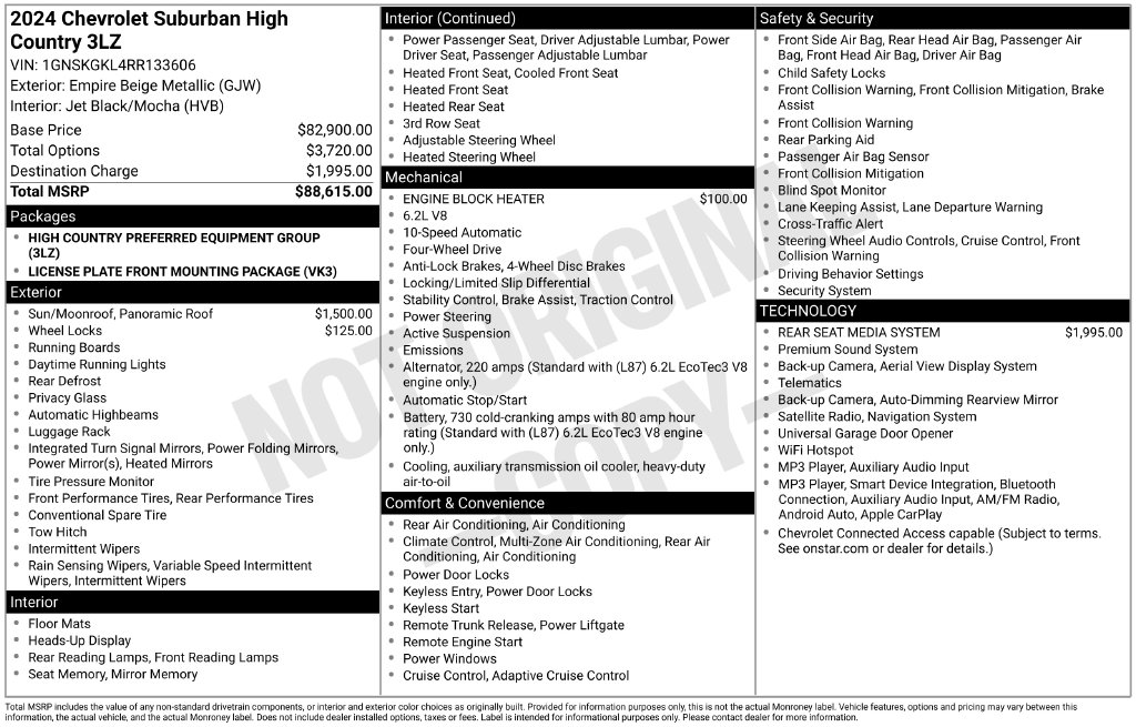 2024 Chevrolet Suburban High Country - Photo 6