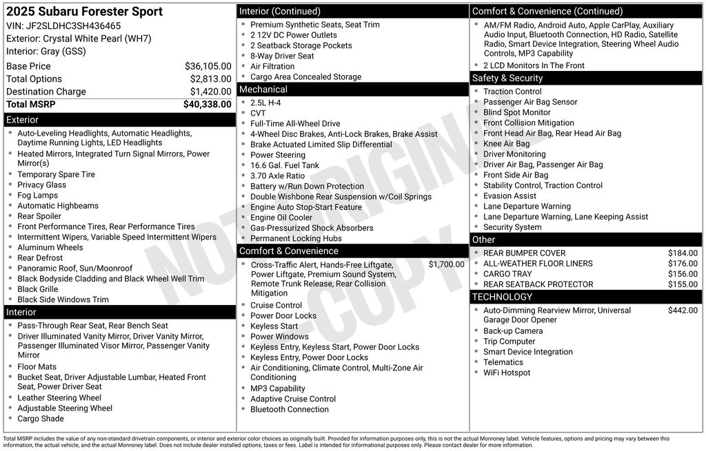 2025 Subaru Forester Sport - Photo 6