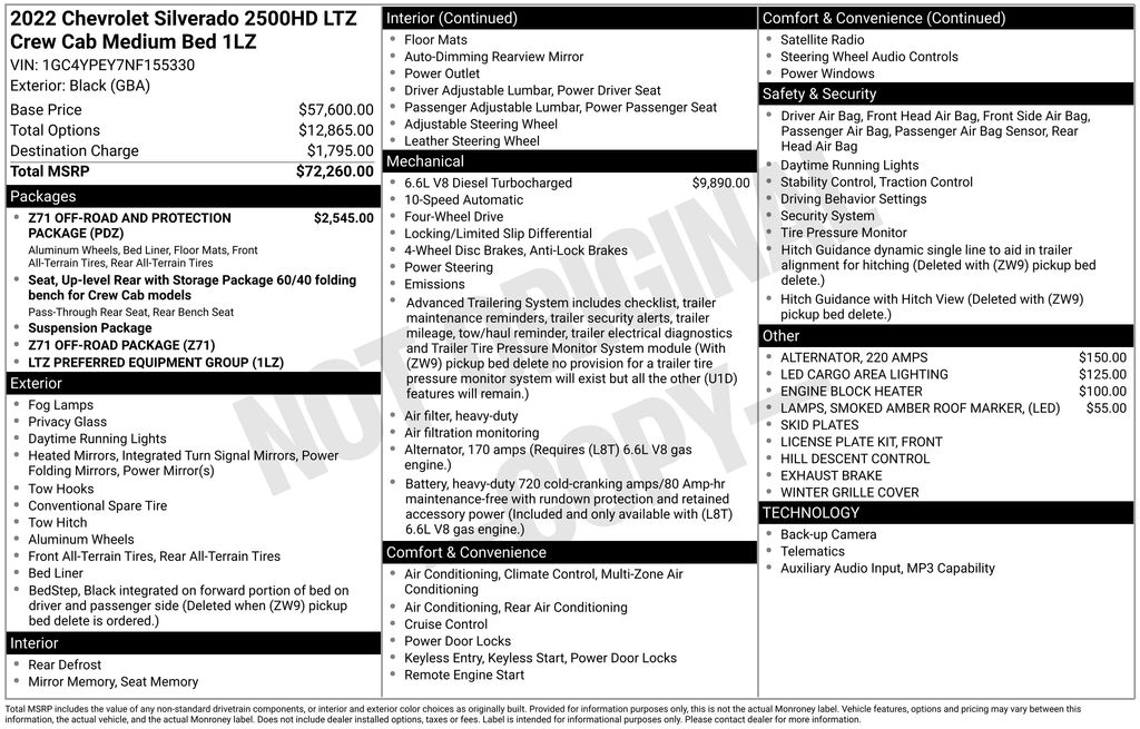 2022 Chevrolet Silverado HD LTZ 4WD Crew Cab Standard Box's photo