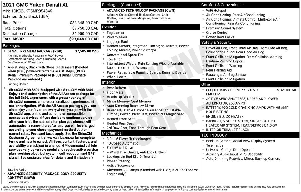 2021 GMC Yukon Denali's photo