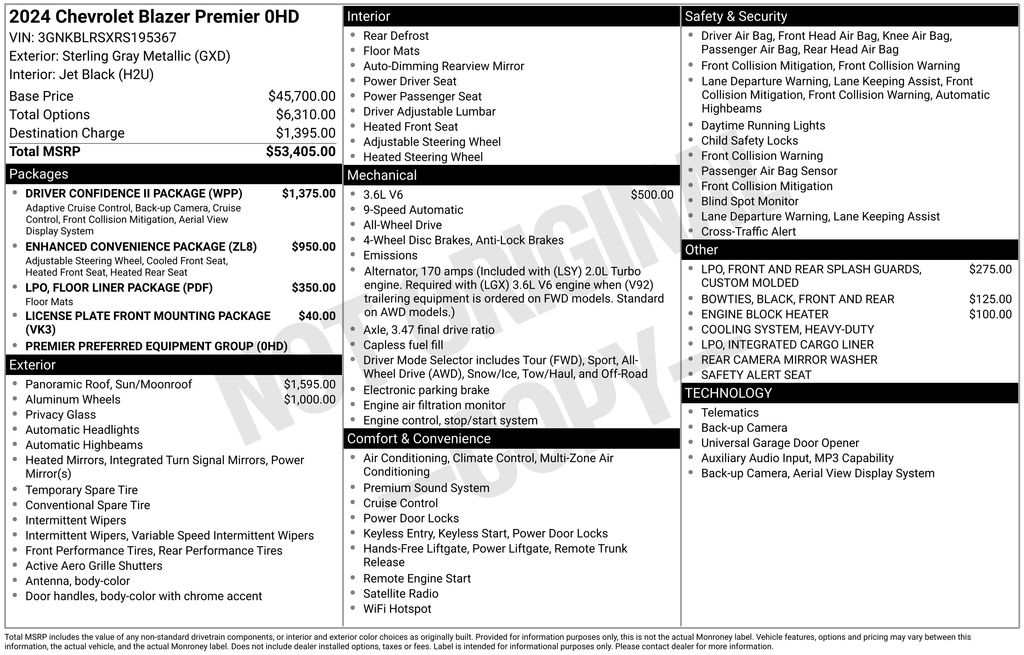 2024 Chevrolet Blazer 2.0T Premier AWD's photo