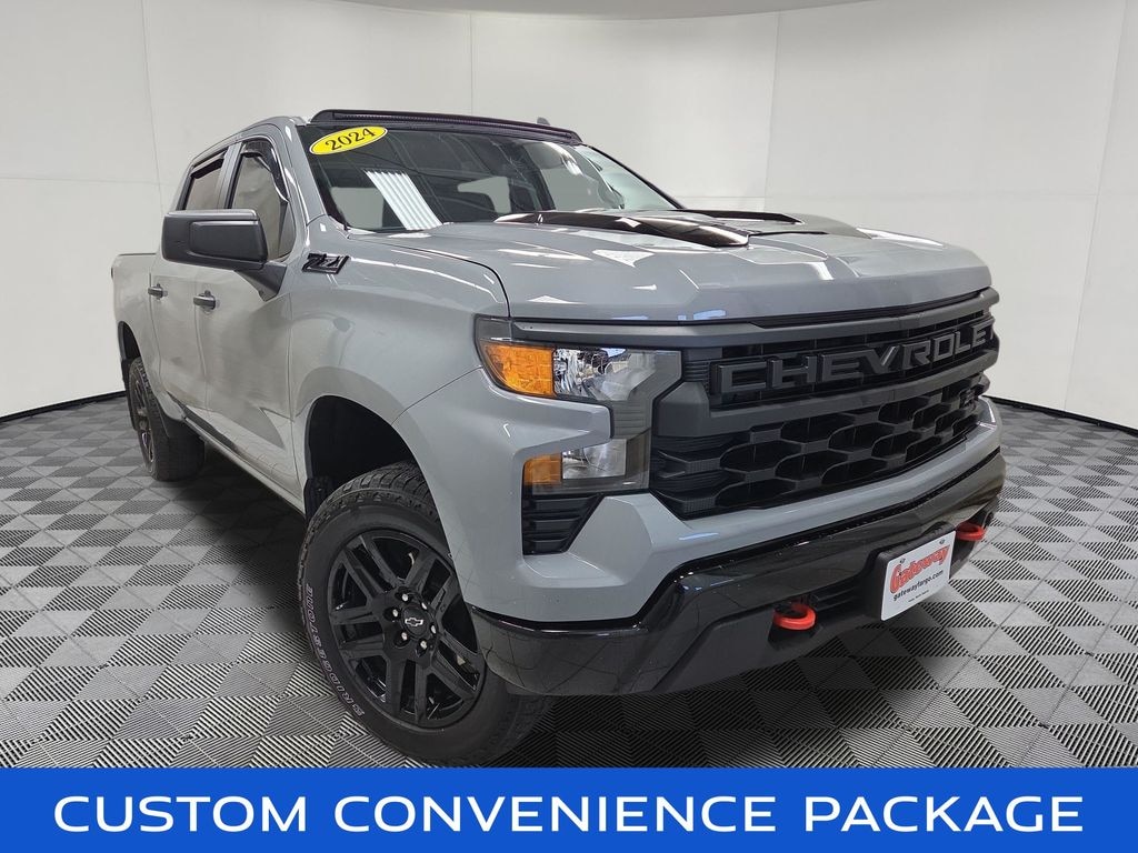 Used 2024 Chevrolet Silverado 1500 Custom Trail Boss Truck Crew Cab