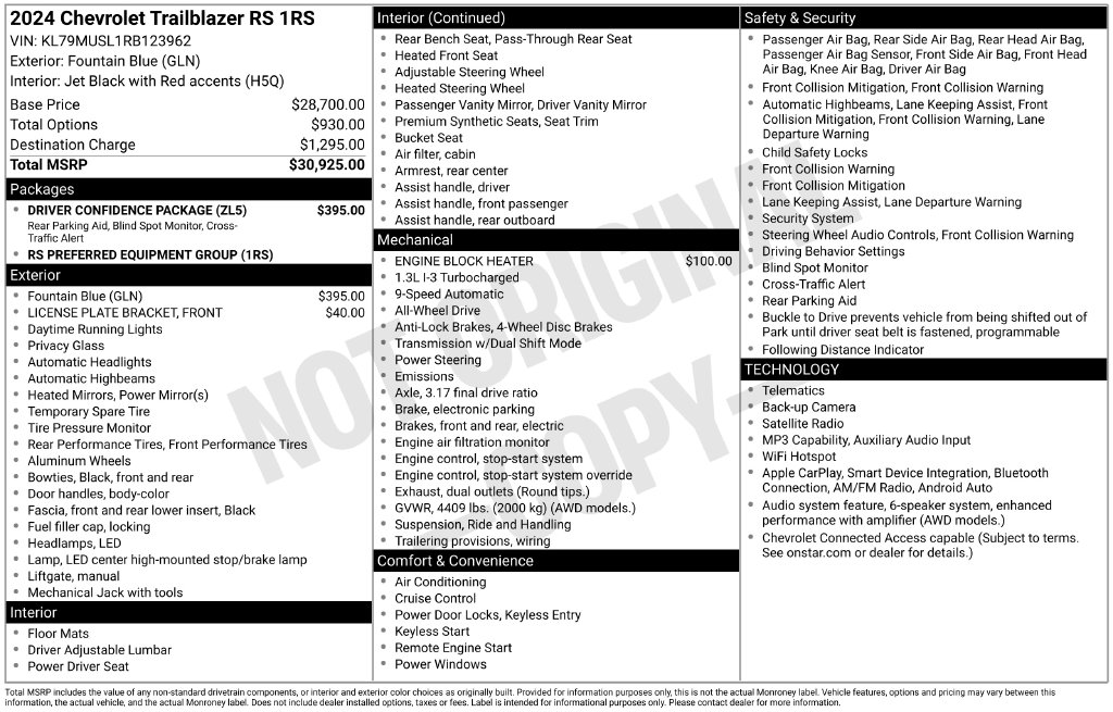 2024 Chevrolet TrailBlazer RS - Photo 6