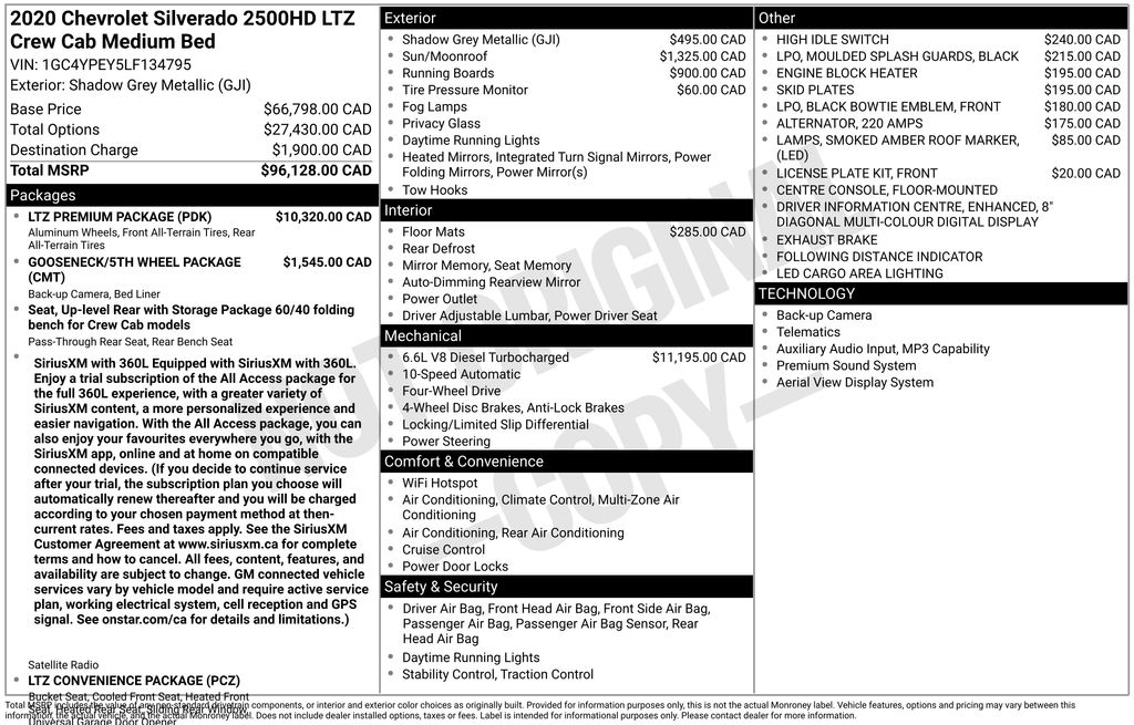 2020 Chevrolet Silverado HD LTZ 4WD Crew Cab Standard Box's photo