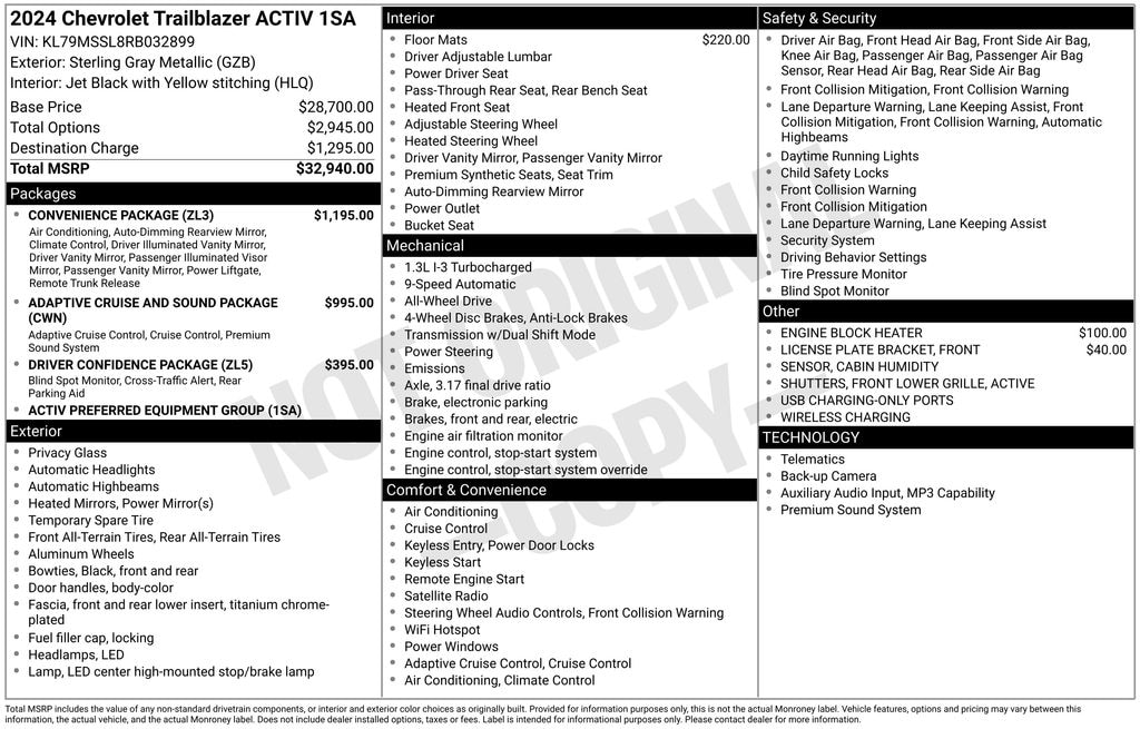 Used 2024 Chevrolet Trailblazer Activ SUV