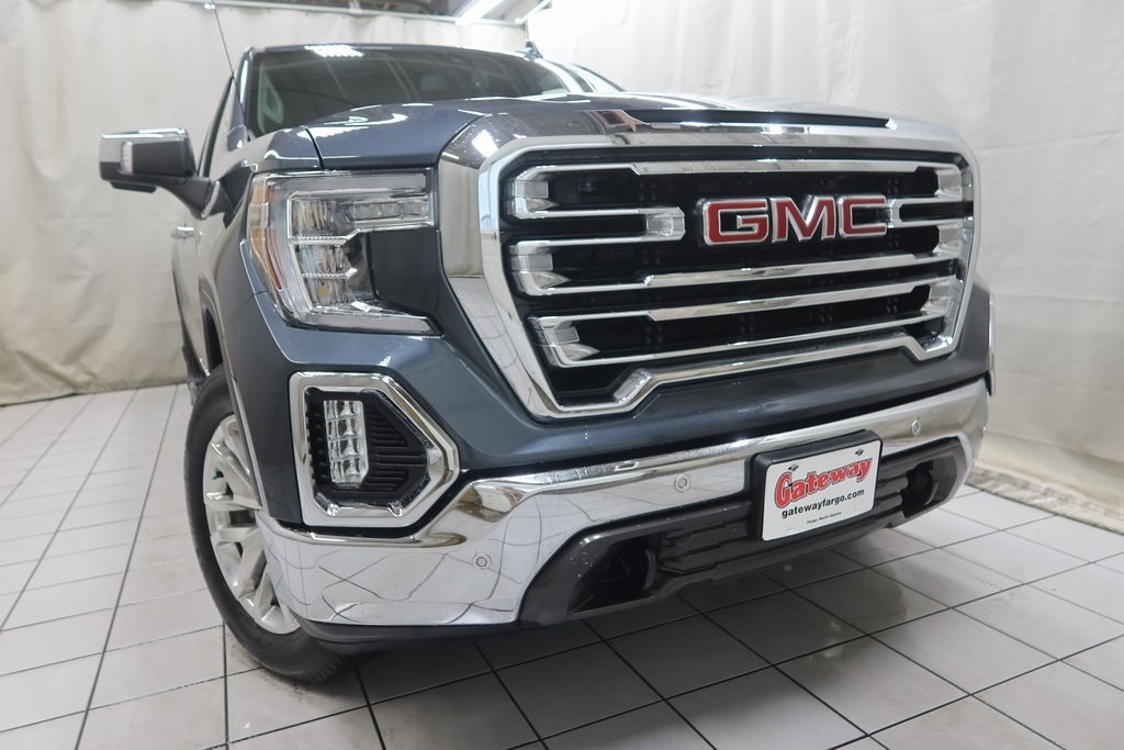 Used 2020 GMC Sierra 1500 SLT with VIN 3GTU9DEL2LG168305 for sale in Fargo, ND