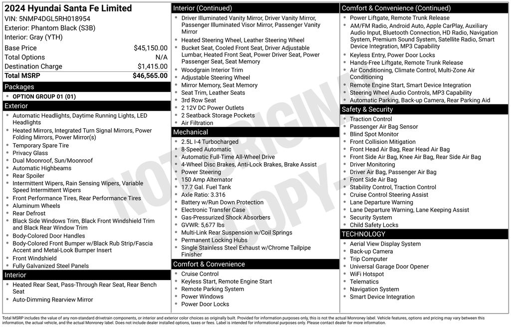 2024 Hyundai Santa Fe Limited 2.5 AWD's photo