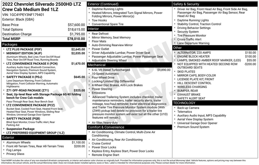2022 Chevrolet Silverado HD LTZ 4WD Crew Cab Standard Box's photo