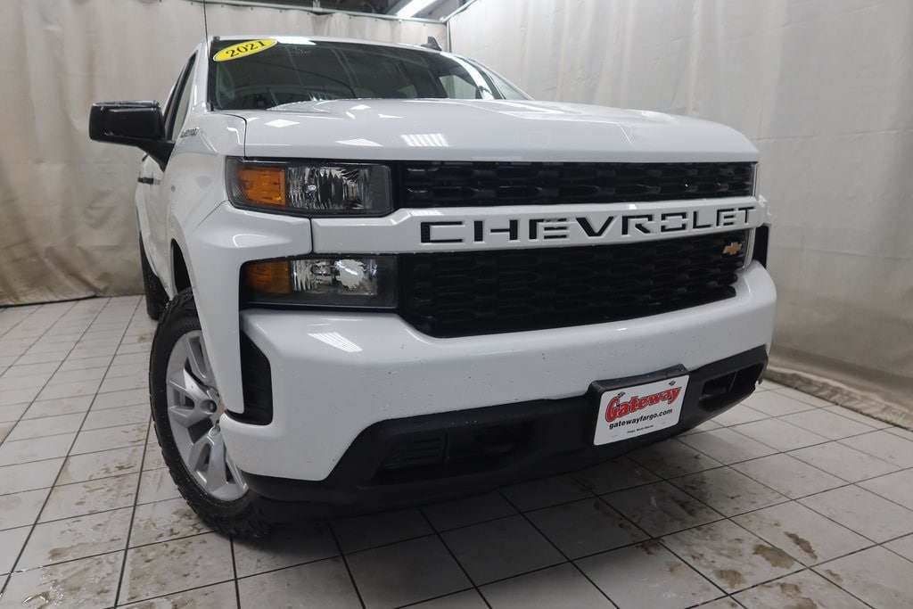 Used 2021 Chevrolet Silverado 1500 Custom Truck Crew Cab