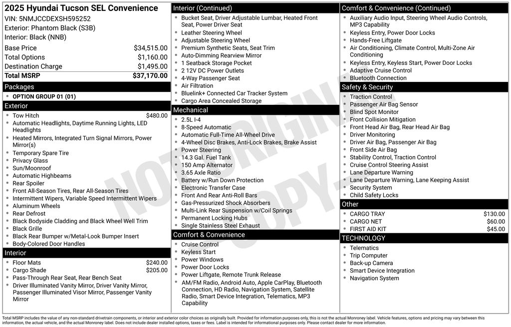 2025 Hyundai Tucson SEL Convenience AWD's photo