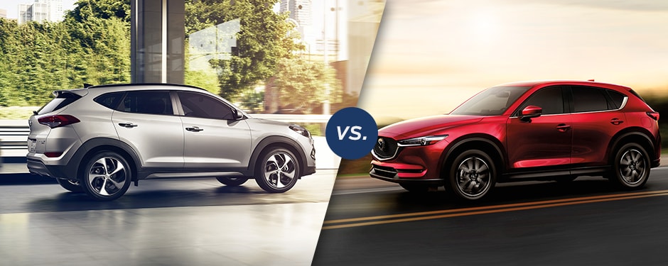 Comparison: 2017 Hyundai Tucson vs 2017 Mazda CX-5<br><table align=