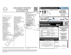 2026 Nissan Frontier SV Truck Crew Cab