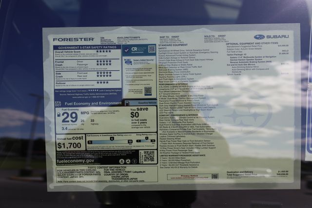 New 2026 Subaru Forester Limited SUV