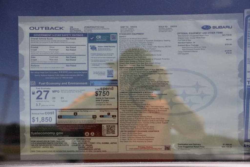New 2026 Subaru Outback Limited SUV